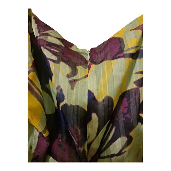 NEW YORK & COMPANY Floral Print  Maxi Dress - Size 1X - Picture 8 of 10